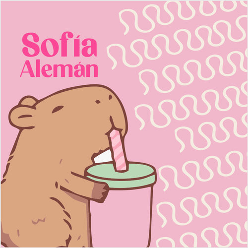 Capibara Fondo Rosa