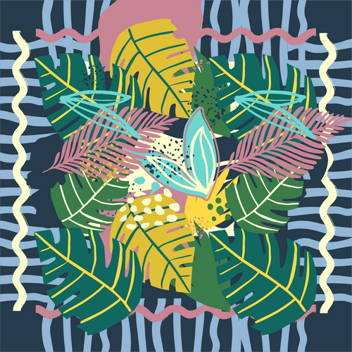 Hojas Tropicales Verdes