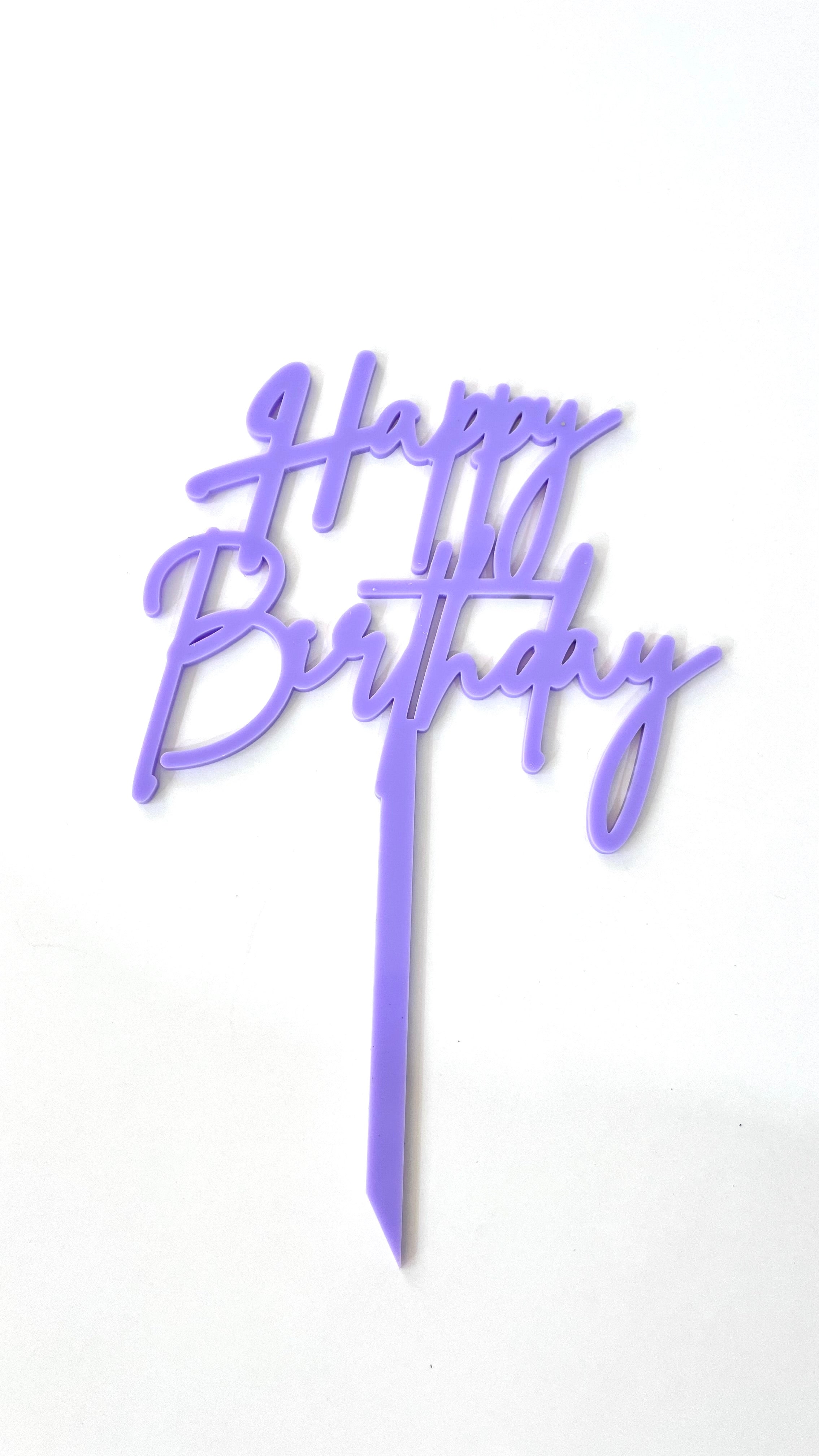 Topper para Torta | Acrílico 8 Colores