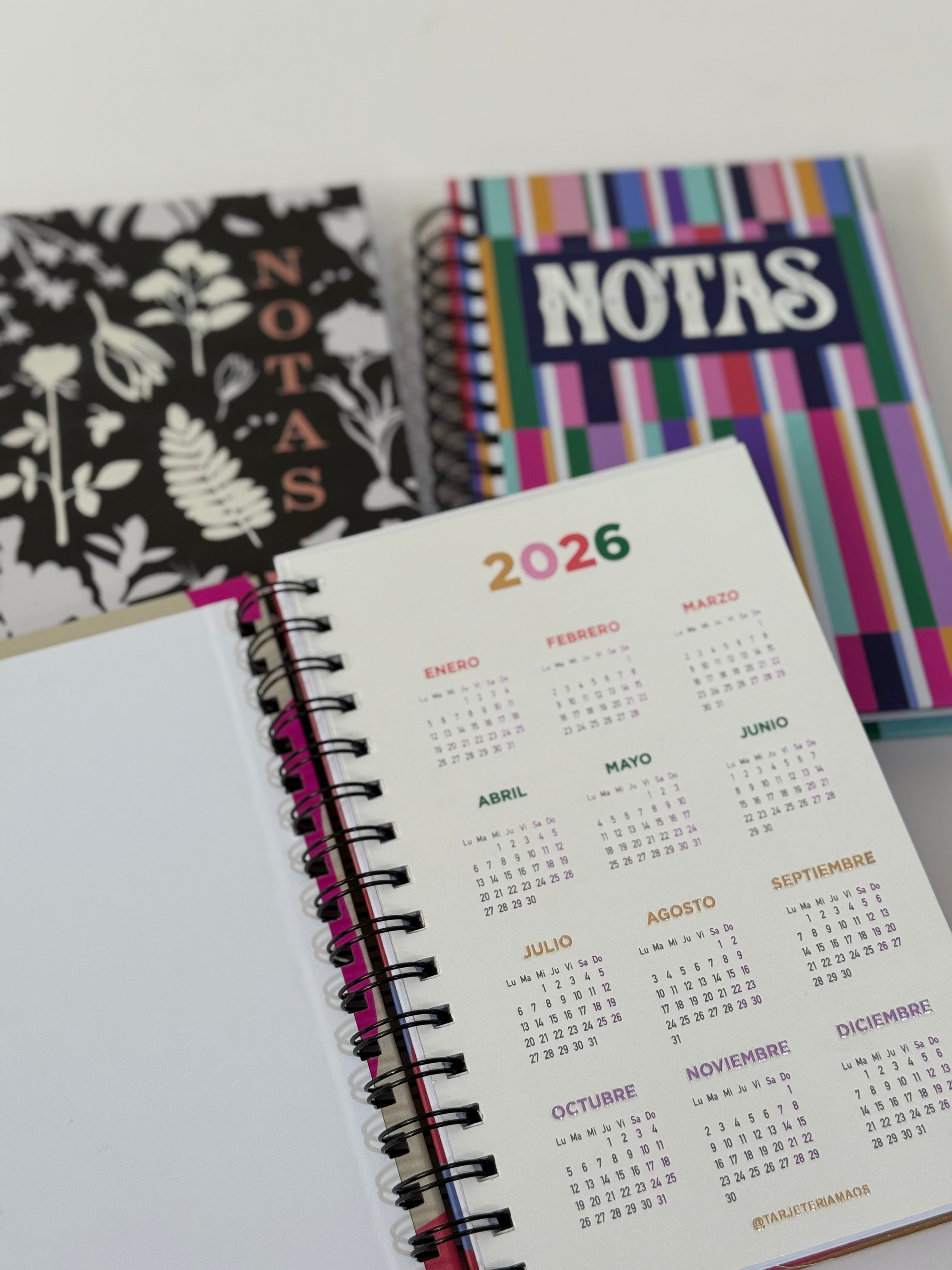 Agenda 2026 | Con Stickers y Calendario