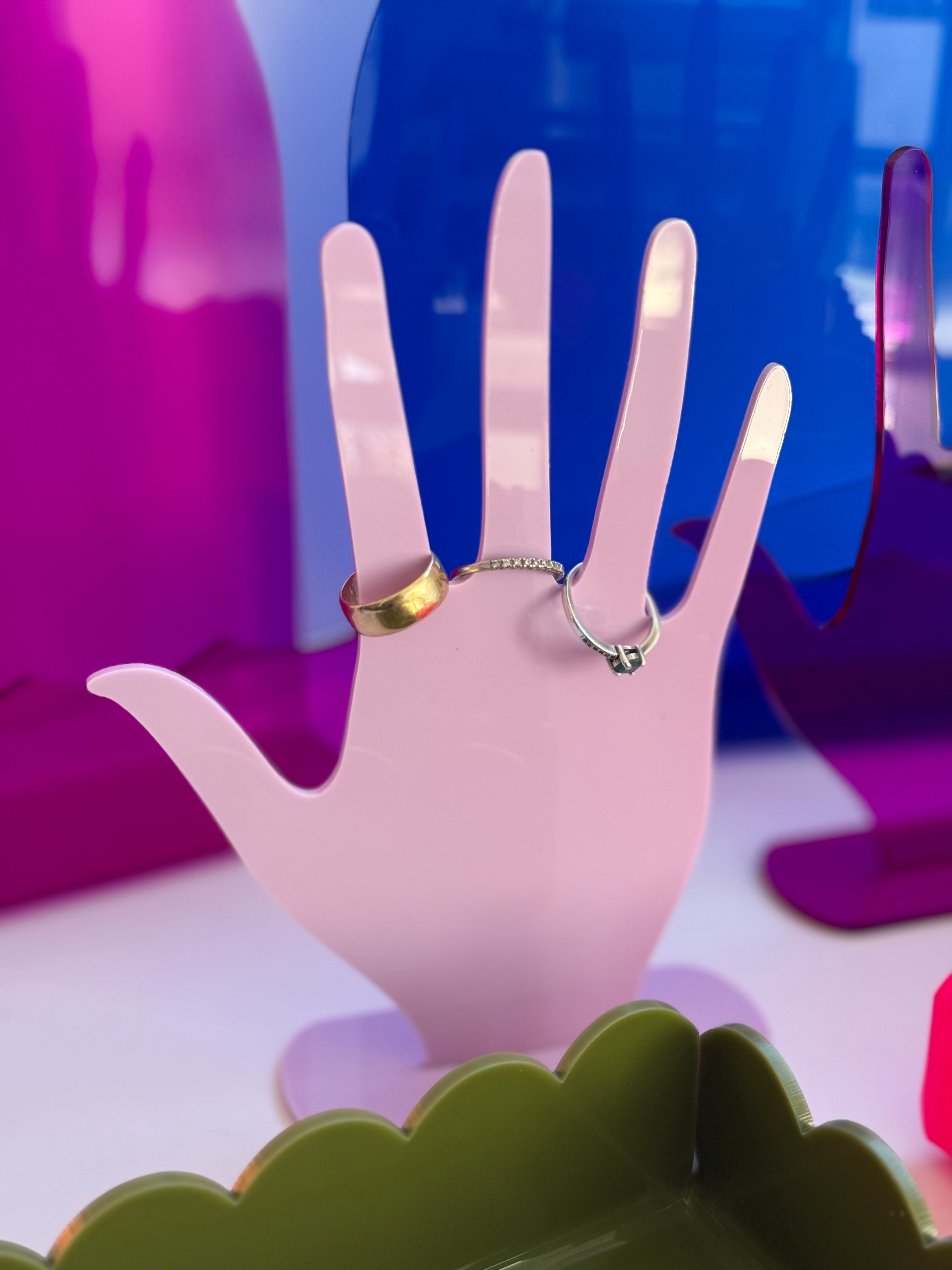 Mano Organizadora de Anillos | Acrílico Decorativo
