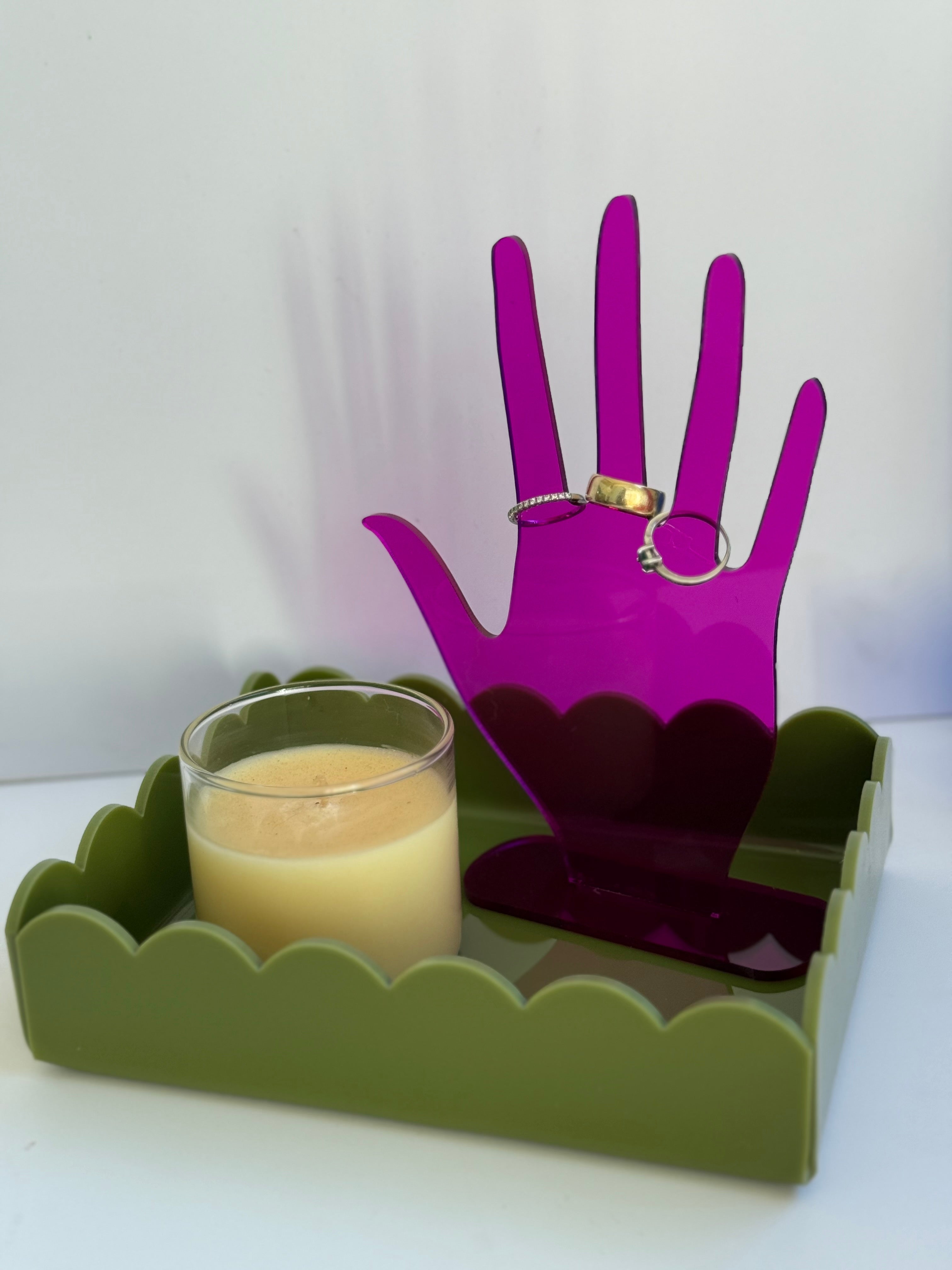 Mano Organizadora de Anillos | Acrílico Decorativo