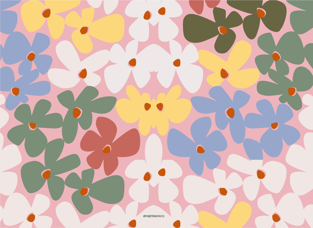 Block de Individuales de Papel | 48 Hojas, 4 Diseños