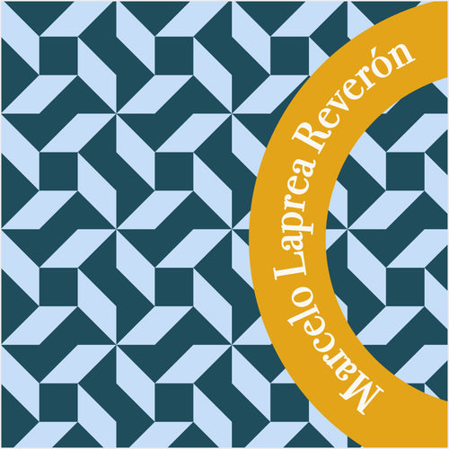 Mosaico Geometrico Tonos Azul