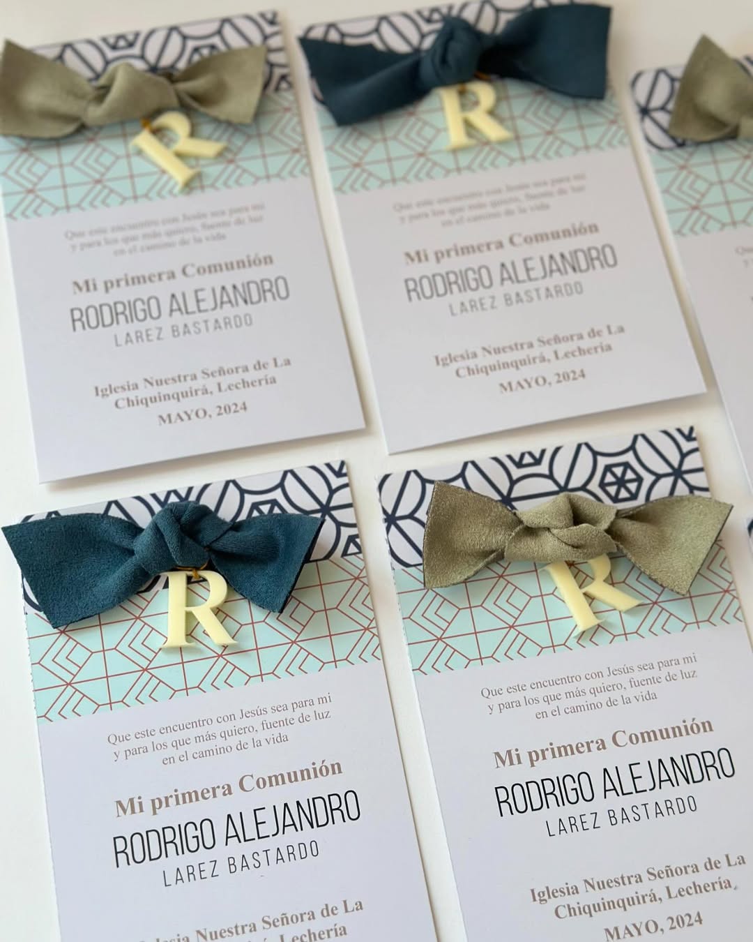 Tarjetas Personalizadas para Bautizo y Primera Comunión