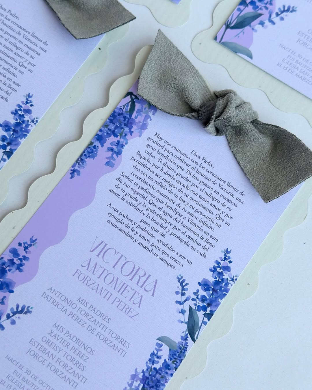 Tarjetas Personalizadas para Bautizo y Primera Comunión