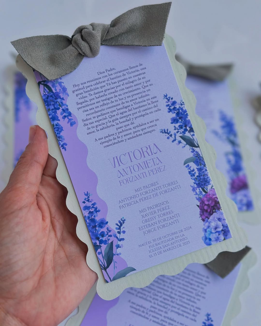 Tarjetas Personalizadas para Bautizo y Primera Comunión