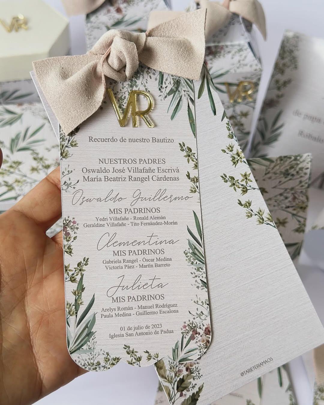 Tarjetas Personalizadas para Bautizo y Primera Comunión